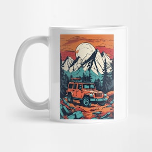 Jeep wrangler a muddy mountain Mug